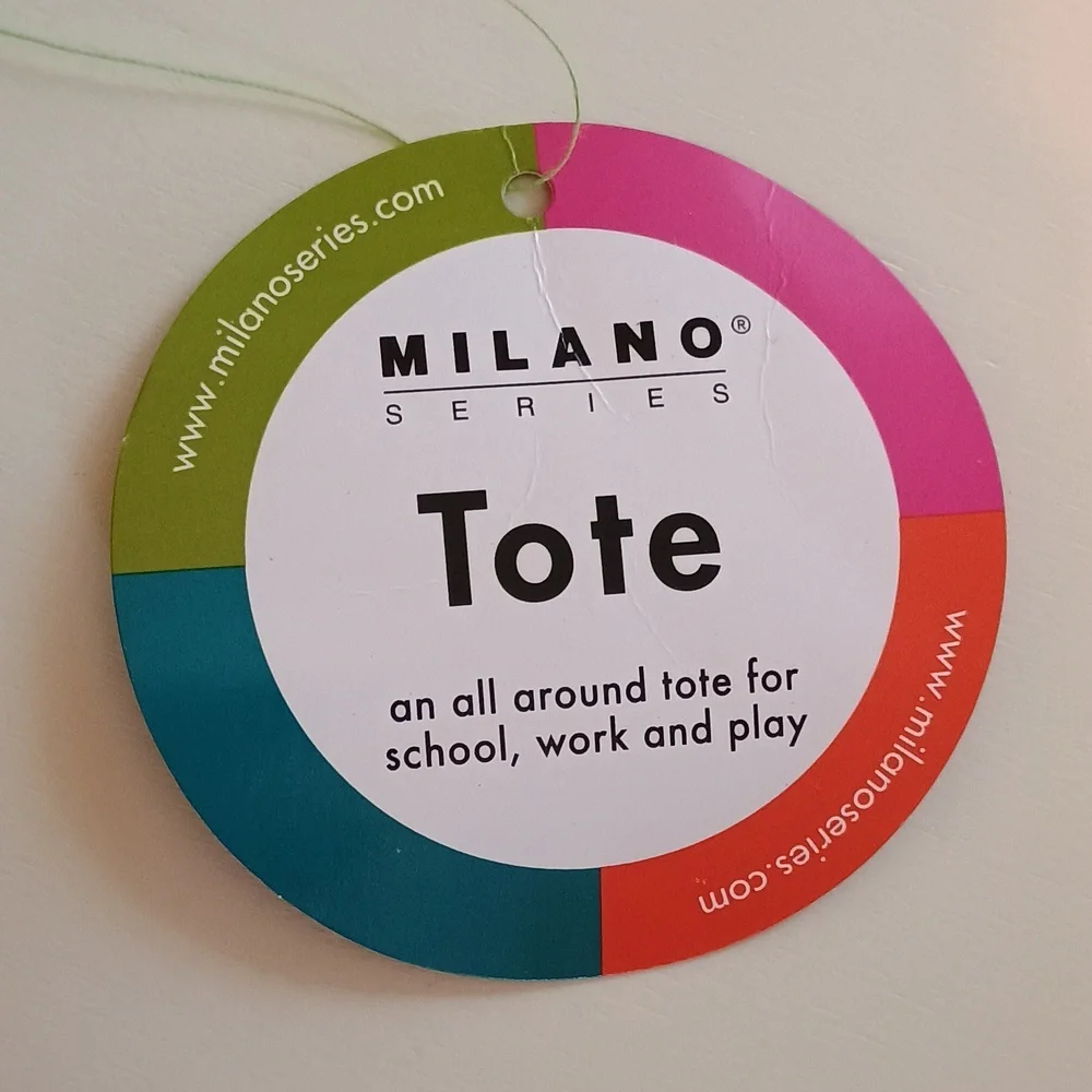 Woman's Milano Tote Series Vibrant Pink with Green Handles- Brand New With Tags! - Picture 2 of 9